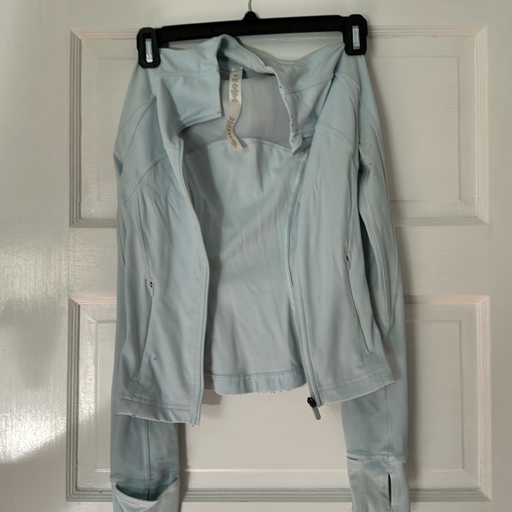 LULULEMON pale blue zip jacket